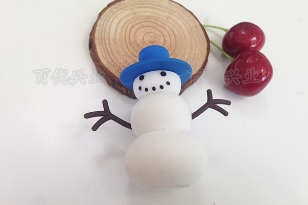 3D立体造型圣诞节雪人开模PVC材质礼品U盘